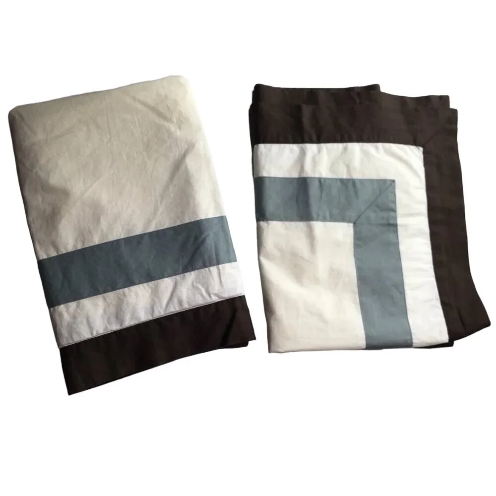 One Pair (Set of 2) Restoration Hardware Pillowcases QUEEN 100% Cotton ITALY